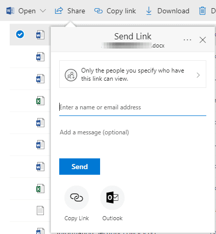 onedrive instead of email5